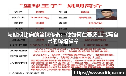 与姚明比肩的篮球传奇：他如何在赛场上书写自己的辉煌篇章